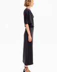 Twisted Hem Dress, Anthracite