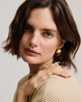 Toro Earrings, Brown