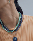 LIZZIE FORTUNATO FINE - Strand Necklace, Tanzanite & Emerald