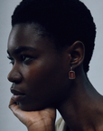 Aria Earrings, Hessonite Garnet