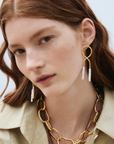 LIZZIE FORTUNATO JEWELS - Etienne Earrings, Stick Pearl