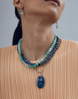 LIZZIE FORTUNATO FINE - Strand Necklace, Tanzanite & Emerald