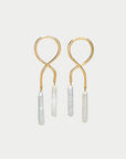 LIZZIE FORTUNATO JEWELS - Etienne Earrings, Stick Pearl