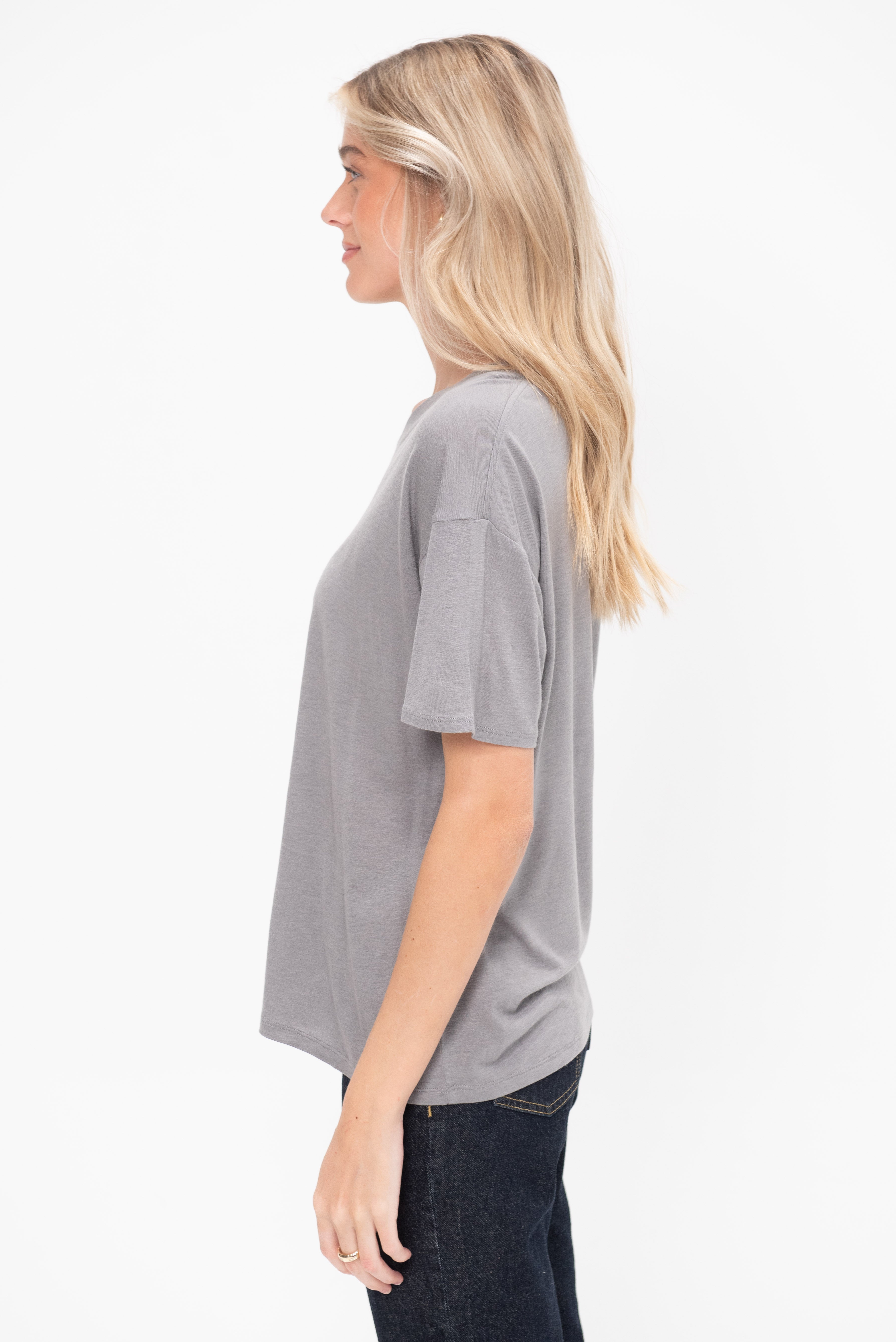 Loulou Studio Short Sleeved T Shirt – Kick Pleat