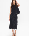 Eyelet Shirt, Night Blue