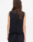 Eyelet Shirt, Night Blue
