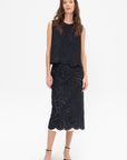 Eyelet Shirt, Night Blue