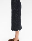 Eyelet Skirt, Night Blue