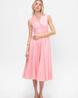 V-Neck Sleeveless Dress, Pink