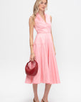 V-Neck Sleeveless Dress, Pink
