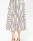 Circle Skirt, Ivory Stripe