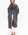 Cloak Sweater Coat, Charcoal