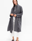 Cloak Sweater Coat, Charcoal