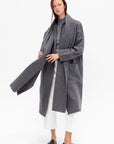 Cloak Sweater Coat, Charcoal