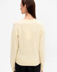 High V-Neck Sweater, Primrose