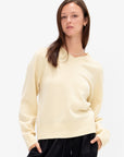 High V-Neck Sweater, Primrose