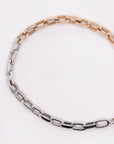 Marla Aaron - Handmade Biker Bracelet, Yellow & White Gold