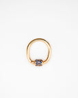 MARLA AARON - The Stoned Trundle Lock Ring, Sapphire Blue