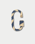Medium Lock, Navy Enamel