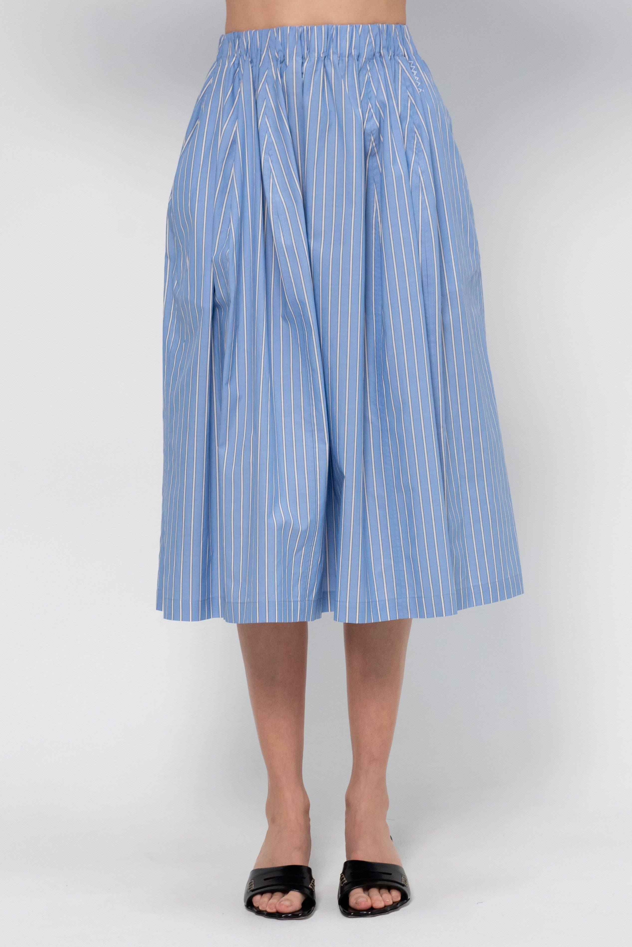 00s Marni Olive Green Silk Skirt | M - Lucky Vintage