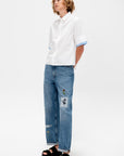 Poplin Double Cuff Shirt, Lilywhite