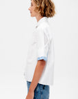 Poplin Double Cuff Shirt, Lilywhite