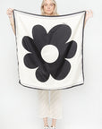 Dillies Flowers Scarf, Black