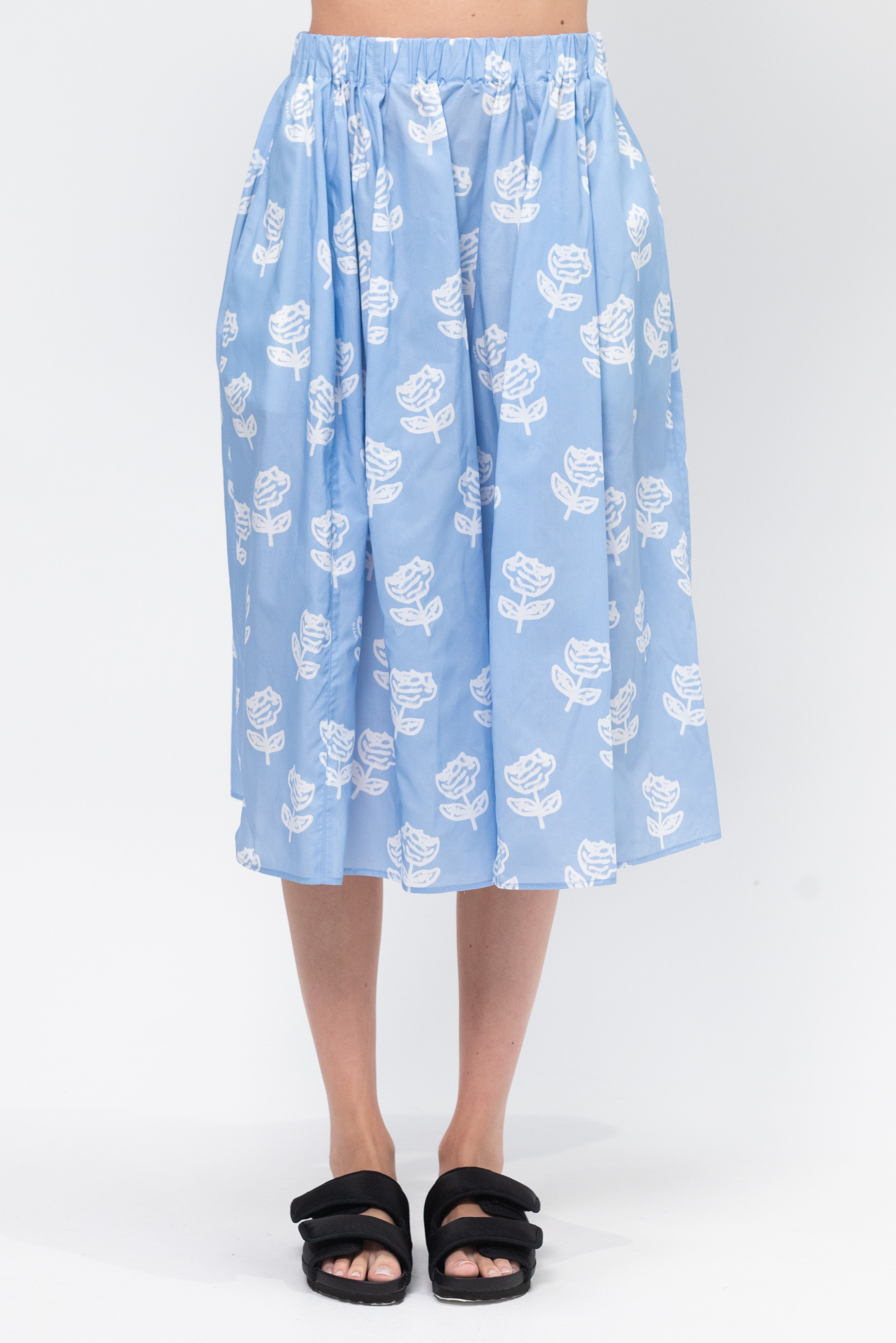 スカート MARNI Woman Skirt Blue GOJD0457Q2USCX34 PCB44 Marni Patch Skirt - Light Blue - Women | GOJD0457Q2USCX34PCB44