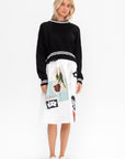 Poplin A-line Skirt, Lily White