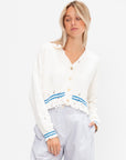Dishevelled Cotton Cardigan, Lilly White