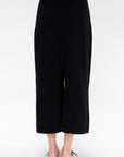 Cashmere Blend Knit Midi Skirt, Black