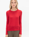 Crewneck Top, Red