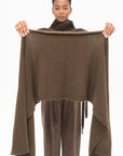 MIJEONG PARK - Alpaca Blend Knit Scarf, Brown
