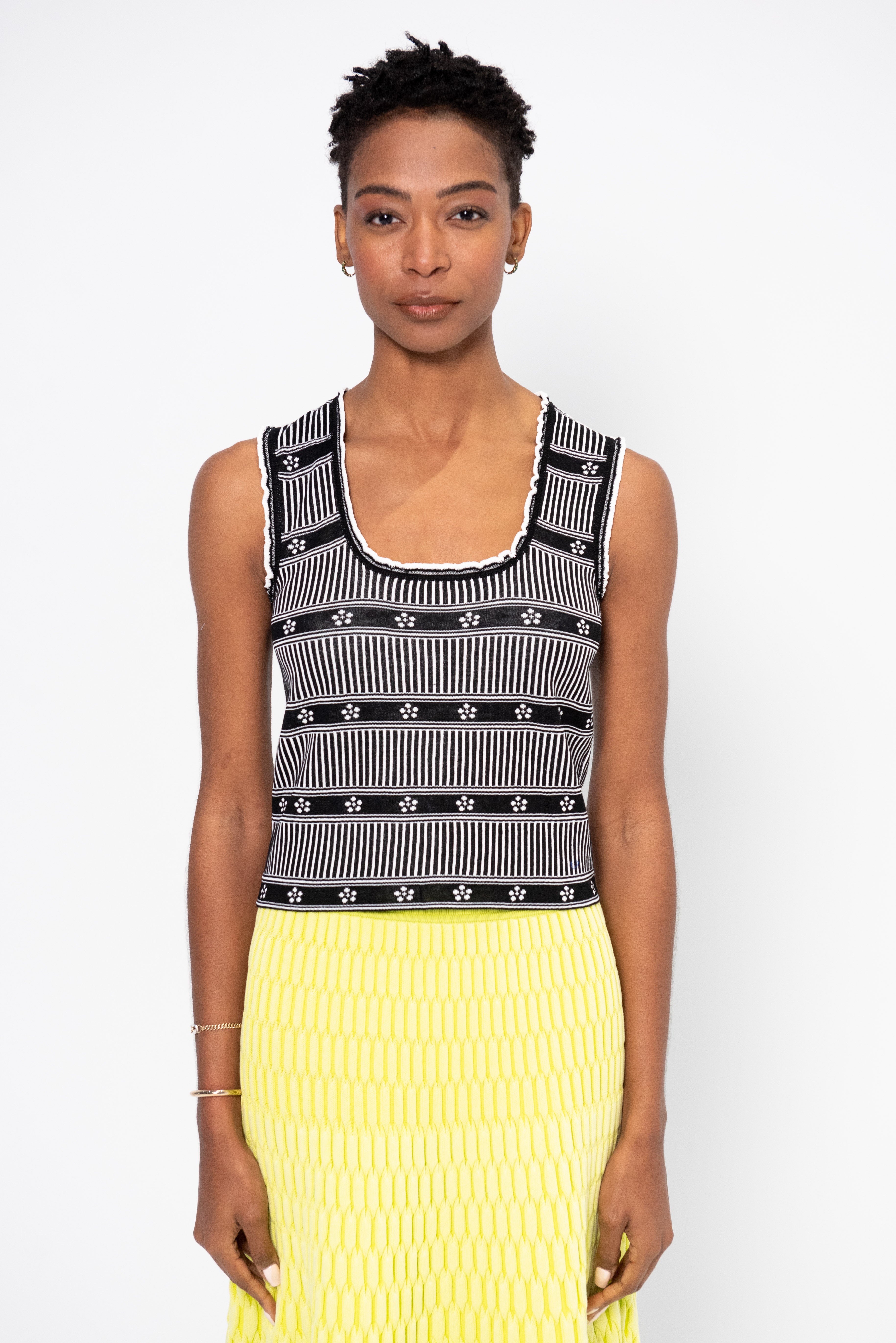 Tie-Detail Rib-Knit Top - Light taupe - Ladies | H&M US