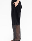 Half Sheer Pant, Black