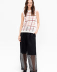 Half Sheer Pant, Black