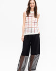 Half Sheer Pant, Black
