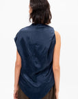 Twist Shoulder Top, Midnight