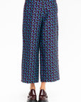 Geometric Pants, Burgundy