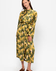 Printed Dress, Jade Yellow