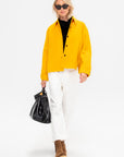 Wool Shirt, Jade Yellow