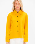 Wool Shirt, Jade Yellow