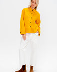 Wool Shirt, Jade Yellow