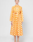 Printed Dress, Sunny Orange