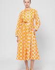Printed Dress, Sunny Orange