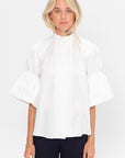 Ruffle Shirt, White
