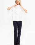 Ruffle Shirt, White