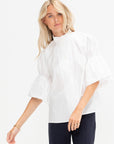 Ruffle Shirt, White