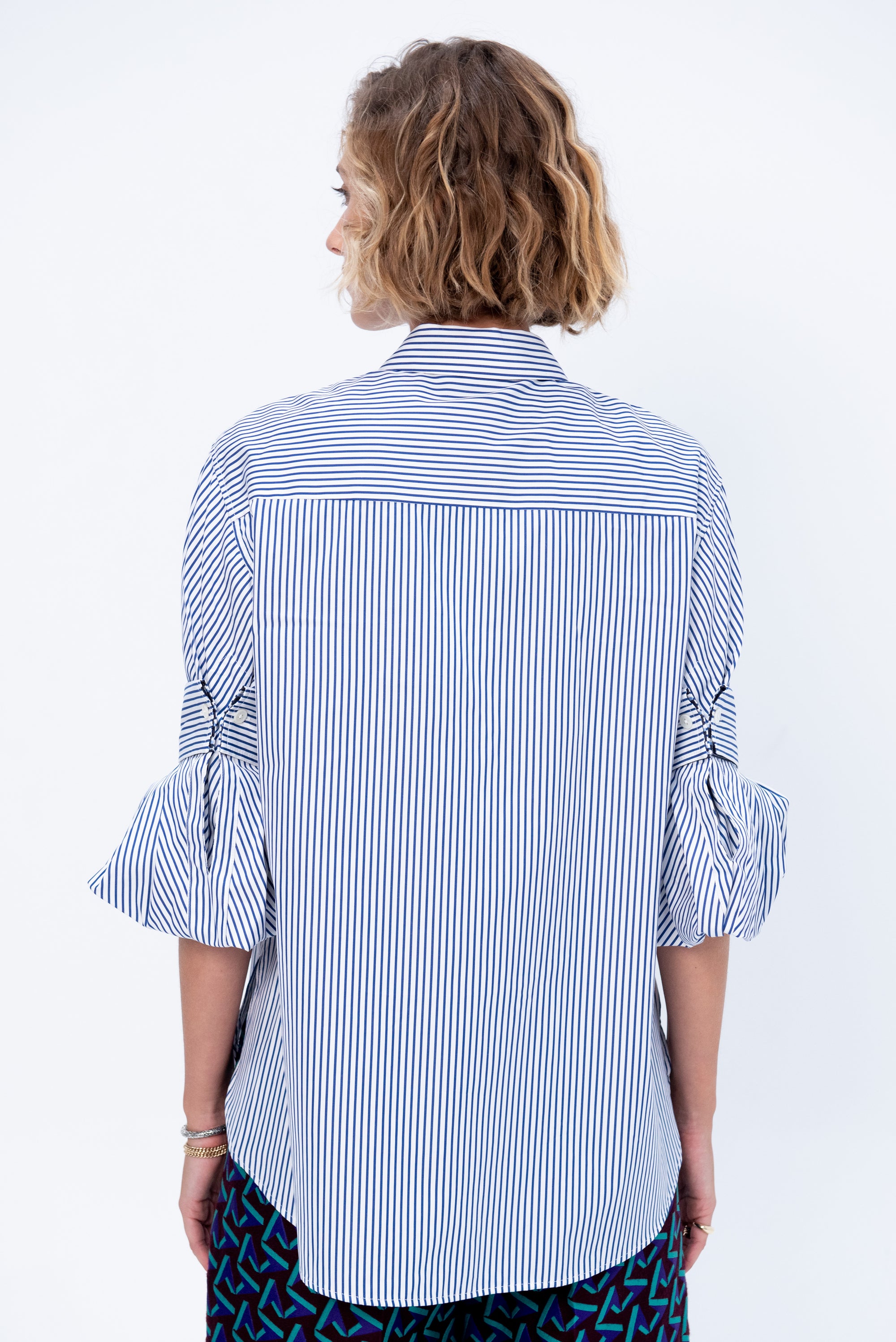 Stripe Shirt, Navy & White