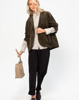 Corduroy Tailored Jacket, Khaki